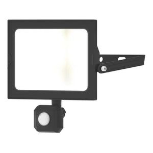 4LITE ADVANTAGE OUTDOOR LED FLOODLIGHT WITH PIR SENSOR BLACK 50W 4250LM - MonkeyTools