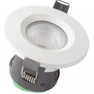 4LITE FIXED FIRE RATED LED CCT DOWNLIGHT MATT WHITE 7W 720LM 6 PACK - MonkeyTools