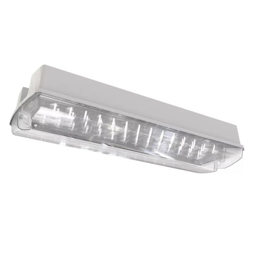 4LITE INDOOR & OUTDOOR MAINTAINED OR NON-MAINTAINED EMERGENCY RECTANGULAR LED BULKHEAD WHITE 3.5W 167LM - MonkeyTools