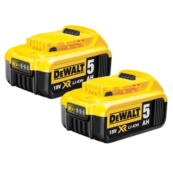 DEWALT DCB184 X2 18V 5AH LI-ION XR SLIDE BATTERY TWIN PACK - MonkeyTools
