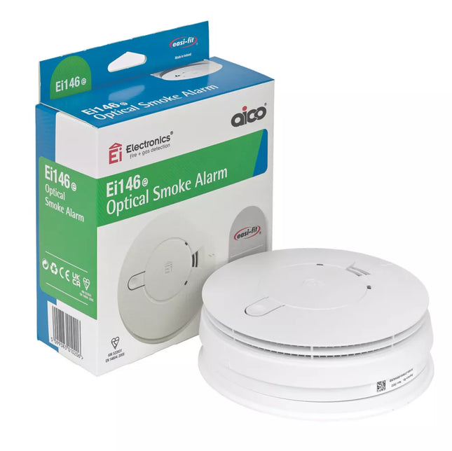 AICO EI146E MAINS STANDALONE OPTICAL SMOKE ALARM - MonkeyTools