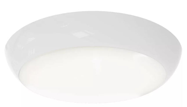 ANSELL DISCO SLIM INDOOR & OUTDOOR ROUND LED WALL / CEILING LIGHT WHITE 13W 1027-1083LM - MonkeyTools