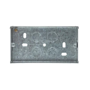 APPLEBY 2-GANG GALVANISED STEEL KNOCKOUT BOX 35MM - MonkeyTools