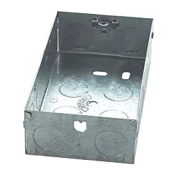 APPLEBY 2-GANG GALVANISED STEEL KNOCKOUT BOX 35MM - MonkeyTools