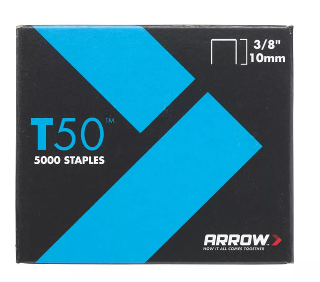 ARROW HEAVY DUTY STAPLES GALVANISED 10MM X 10MM 5000 PACK - MonkeyTools