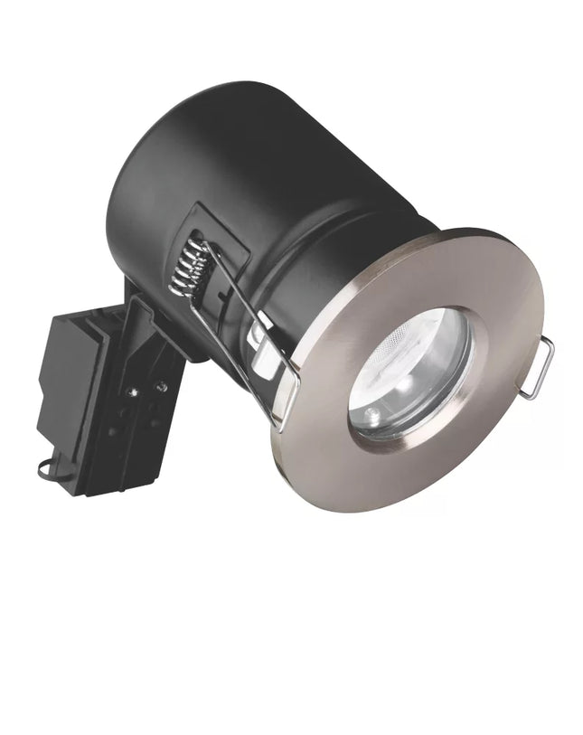 AURORA EFD FIXED FIRE RATED LED DOWNLIGHT SATIN NICKEL 5W 500LM - MonkeyTools