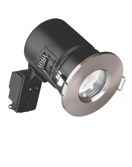 AURORA EFD FIXED FIRE RATED LED DOWNLIGHT SATIN NICKEL 5W 500LM - MonkeyTools