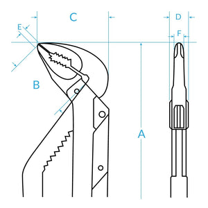 Bahco 250mm Slip Joint Plier BAH8224 - SPL - MonkeyTools