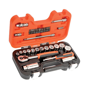 Bahco XMS2238SS 34 Piece 3/8in Drive Socket Set High Performance Alloy Steel with Dynamic Drive Oil & Temperature Resistant Case - MonkeyTools
