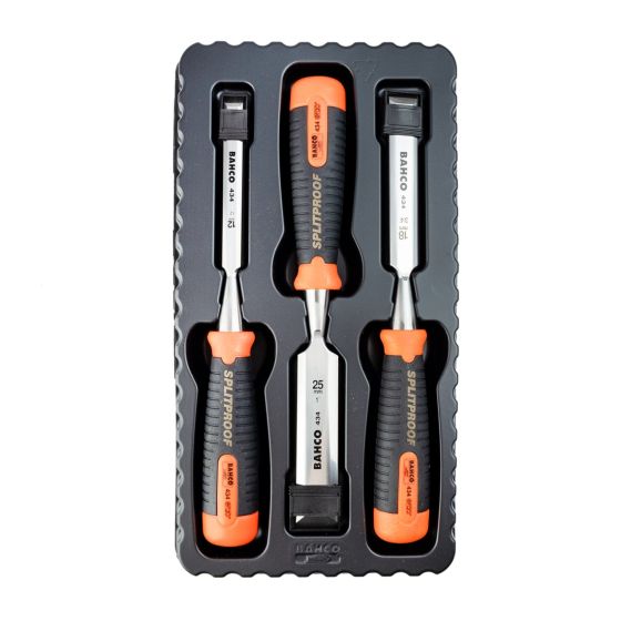 BAHCO 434-S3-EUR B/E SPLITPROOF CHISEL SET 3 PCS - MonkeyTools