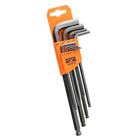 BAHCO BE-9770 1.5MM-10MM HEX ALLEN KEY SET 9 PCS - MonkeyTools