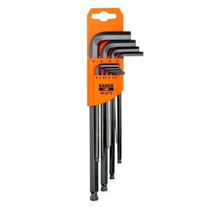 Bahco BE9770 Hex Key Set 9pc Long Ball End Hexagon Allen Allan Key 1.5 - 10mm - MonkeyTools