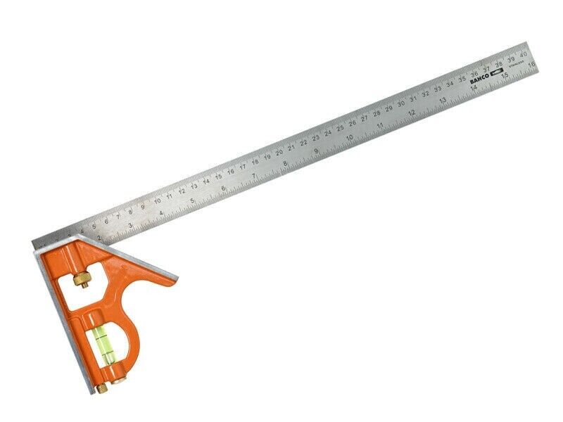 Bahco CSPACK Combination Square 3 Pack 150mm 300mm 400mm Steel Rule Ruler - MonkeyTools