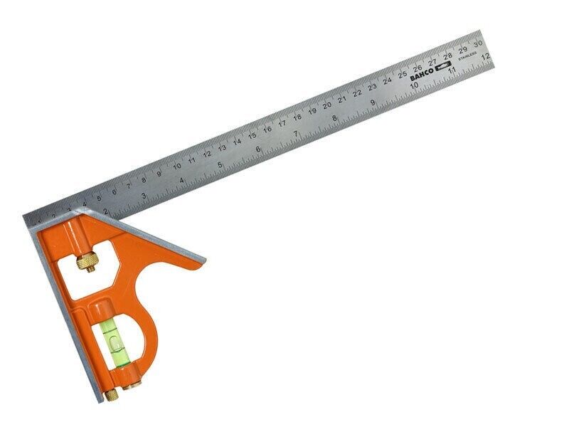 Bahco CSPACK Combination Square 3 Pack 150mm 300mm 400mm Steel Rule Ruler - MonkeyTools