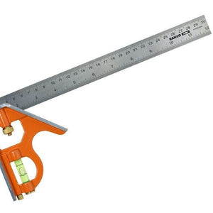 Bahco CSPACK Combination Square 3 Pack 150mm 300mm 400mm Steel Rule Ruler - MonkeyTools