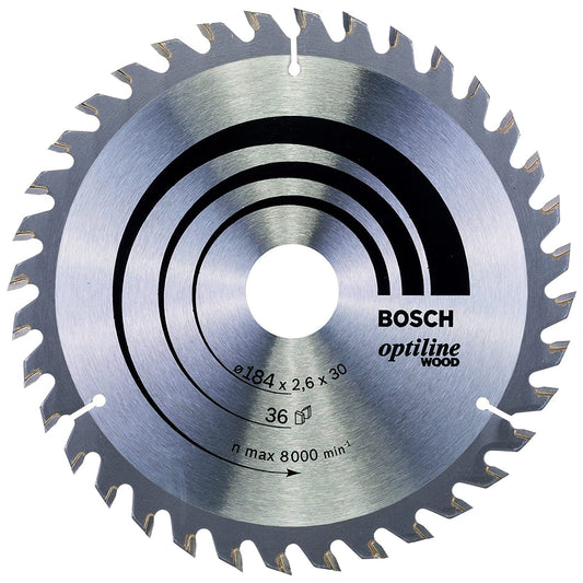 Bosch 184mm 36T Wood Circular Saw Blade Optiline 2608640611 - MonkeyTools