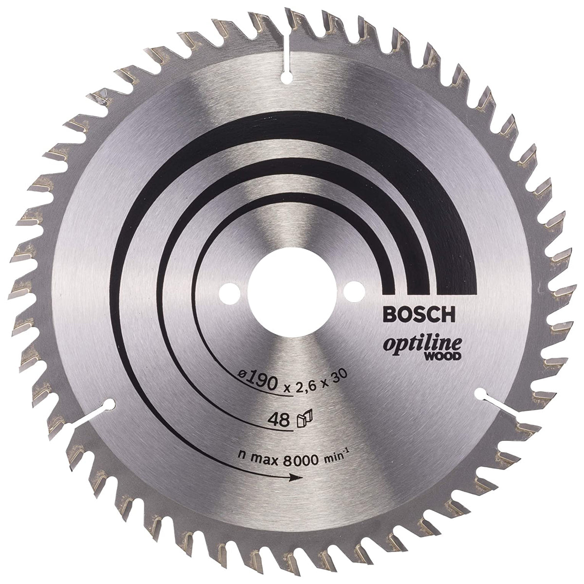 Bosch 190mm 48T Wood Circular Saw Blade Optiline 2608640617 - MonkeyTools