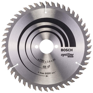 Bosch 190mm 48T Wood Circular Saw Blade Optiline 2608640617 - MonkeyTools