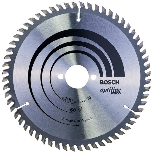 Bosch 190mm 60T Wood Circular Saw Blade Optiline 2608641188 - MonkeyTools