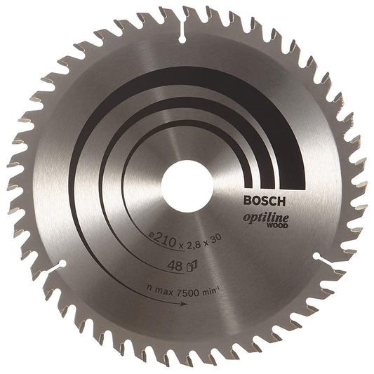 Bosch 210mm 48T Wood Circular Saw Blade Optiline 2608640623 - MonkeyTools