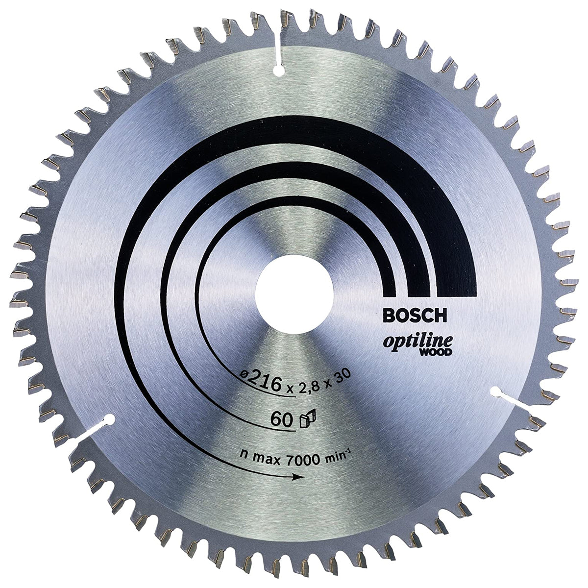 Bosch 216mm 60T Wood Circular Saw Blade Optiline 2608640642 - MonkeyTools