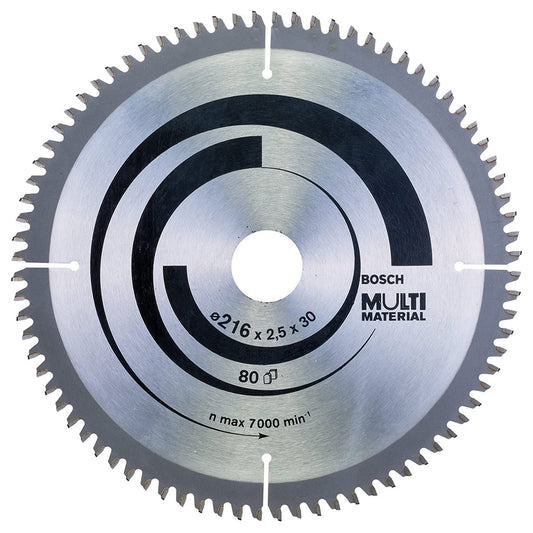 Bosch 216mm 80T Multi Material Circular Saw Blade 2608640447 - MonkeyTools