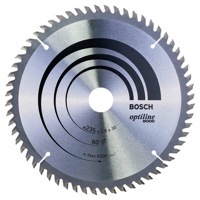 Bosch 235mm 60T Wood Circular Saw Blade Optiline 2608641192 - MonkeyTools