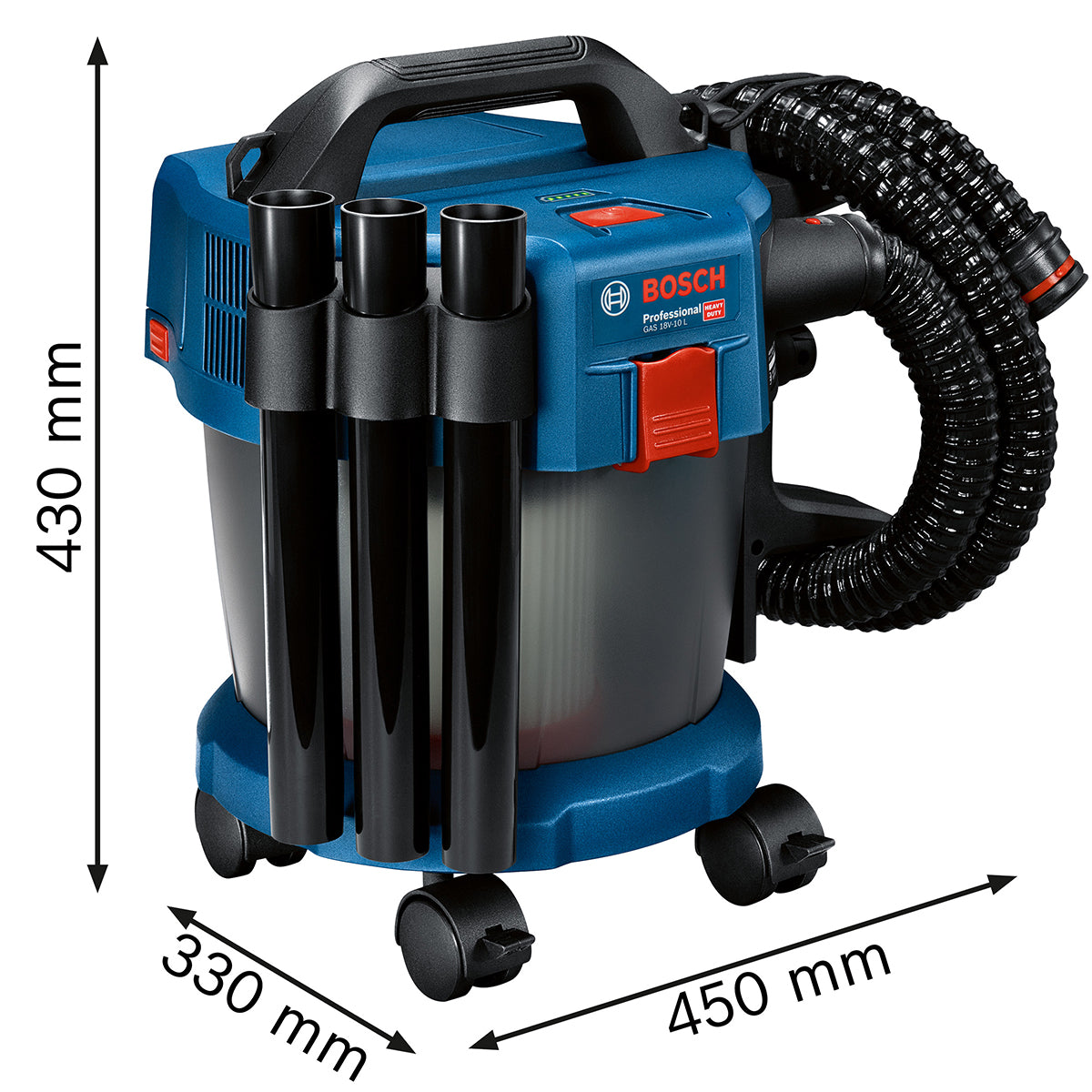 Bosch GAS 18V-10 L Professional L-Class Vacuum Body only 06019C6302 - MonkeyTools