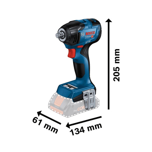 Bosch GDS 18V-210 C Professional 1/2in Impact Wrench Body only 06019J0300 - MonkeyTools