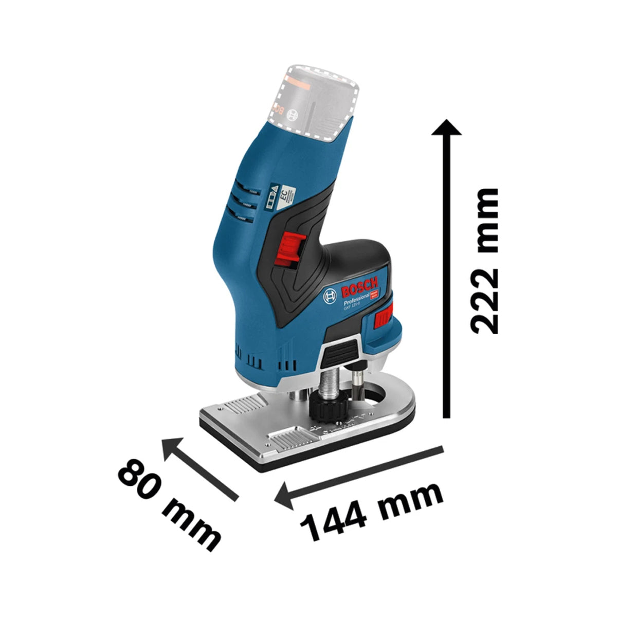 Bosch GKF 12V-8 Professional Palm Router Body only 06016B0072 - MonkeyTools