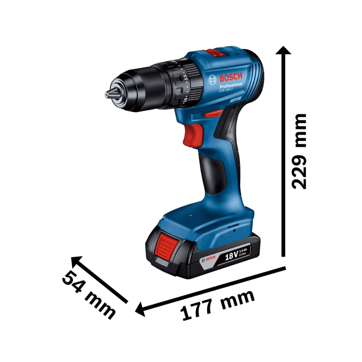 Bosch GSB 18V-45 Professional Combi Drill Body only 06019K3300 - MonkeyTools