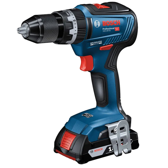 Bosch GSB 18V-55 Professional Combi Drill 1 x 2.0Ah Li-ion 0615990L7D - MonkeyTools