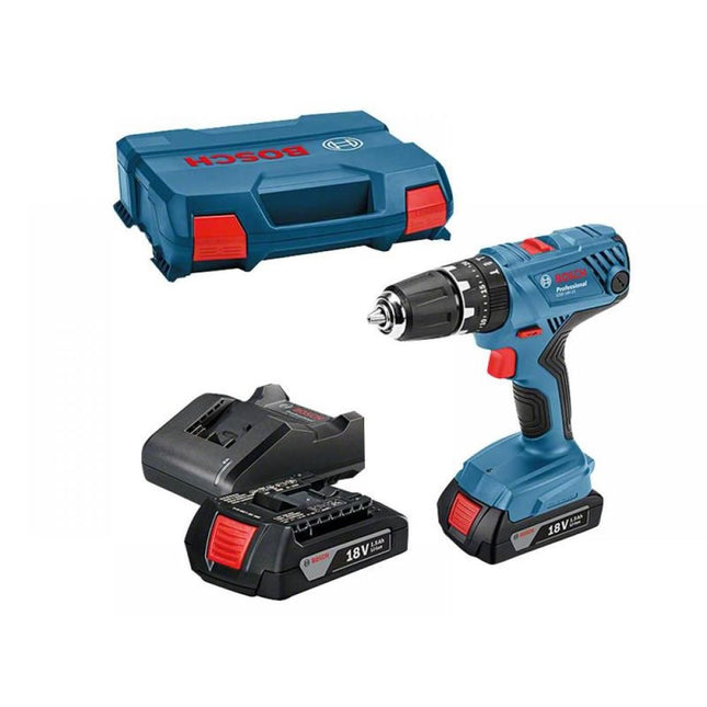 Bosch GSB18V215 Cordless 18V Combi Drill Kit with 2 x 1.5Ah Battery - MonkeyTools