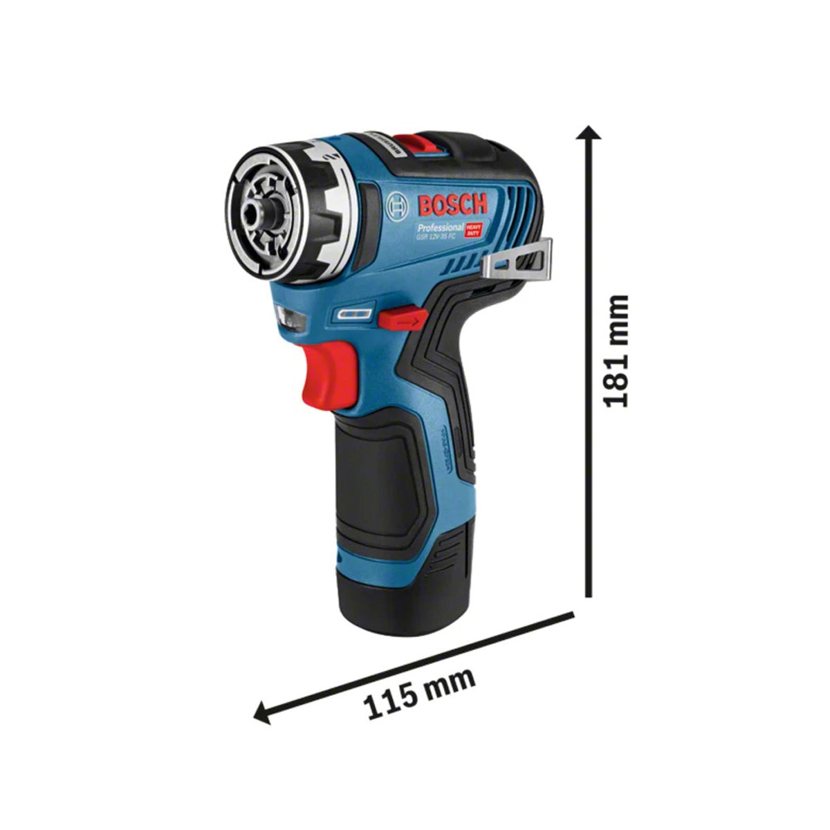 Bosch GSR 12V-35 FC Pro FlexiClick Drill Driver Bare Unit BSH6019H3004 - MonkeyTools