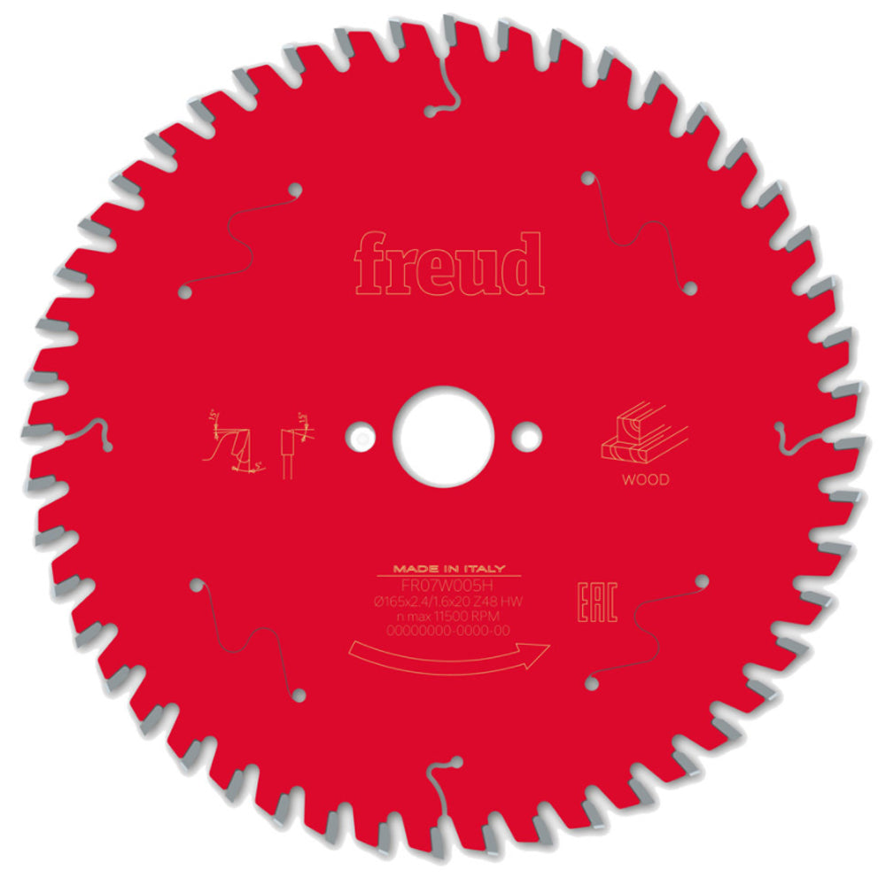 Freud 165mm 48T Circular Saw Blade for Wood - MonkeyTools
