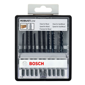 BOSCH 10 PIECE ROBUST LINE JIGSAW BLADE SET 2607010540 - MonkeyTools