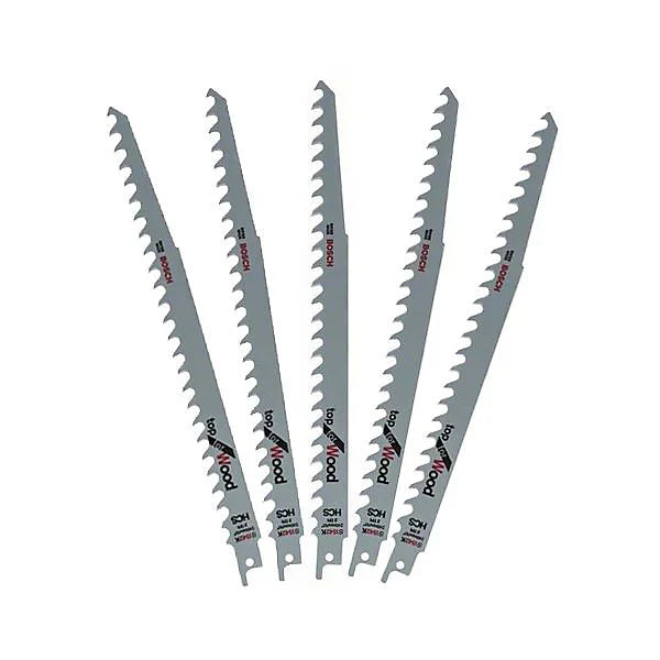 Bosch 240mm Reciprocating Sabre Saw Blades S1542K Pack of 5 - MonkeyTools