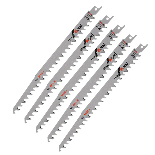 Bosch 240mm Reciprocating Sabre Saw Blades S1542K Pack of 5 - MonkeyTools