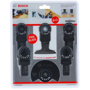Bosch 2608664677 6pc Starlock Plus Wood Metal Multi Tool Saw Blade Set Pro DIY - MonkeyTools