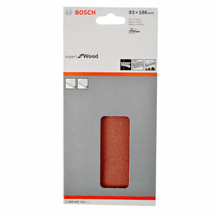 BOSCH ASSORTED SANDING SHEETS FOR ORBITAL SANDERS FOR WOOD 93 X 186MM X10 PCS 2608605310 - MonkeyTools