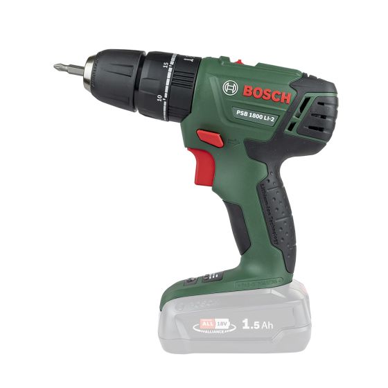 BOSCH GREEN PSB 1800 LI-2 18V CORDLESS TWO-SPEED COMBI HAMMER DRILL BODY ONLY - MonkeyTools