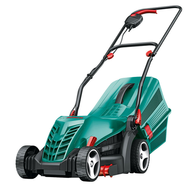 BOSCH GREEN ROTAK 34 R CORDED ELECTRIC ROTARY LAWN MOWER 1300W 240V 06008A6172 - MonkeyTools