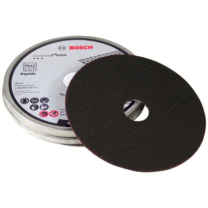 BOSCH INOX METAL CUTTING DISCS 125MM X 1MM X 22.23MM PACK OF 10 2608603255 - MonkeyTools