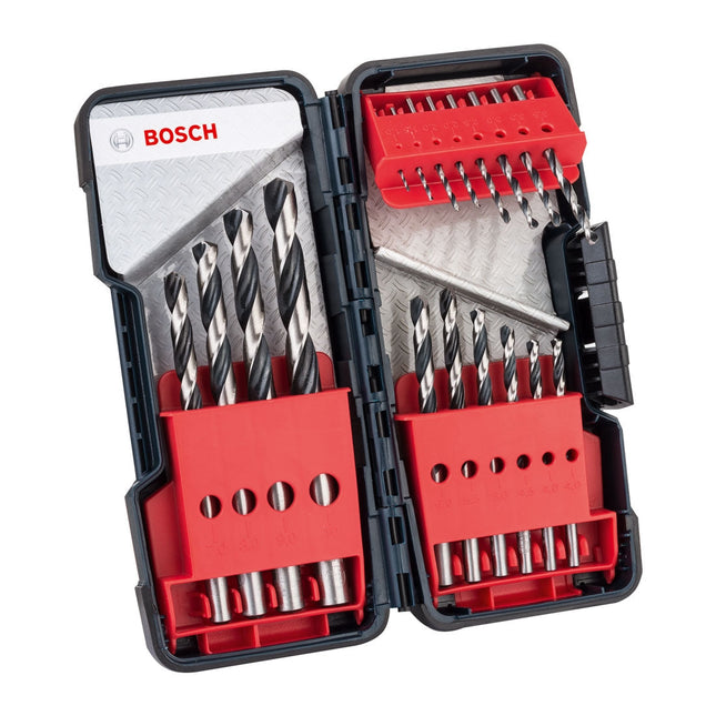 BOSCH POINTTEQ HSS TWIST DRILL BIT SET IN TOUGH CASE X18 PCS 2608577350 - MonkeyTools