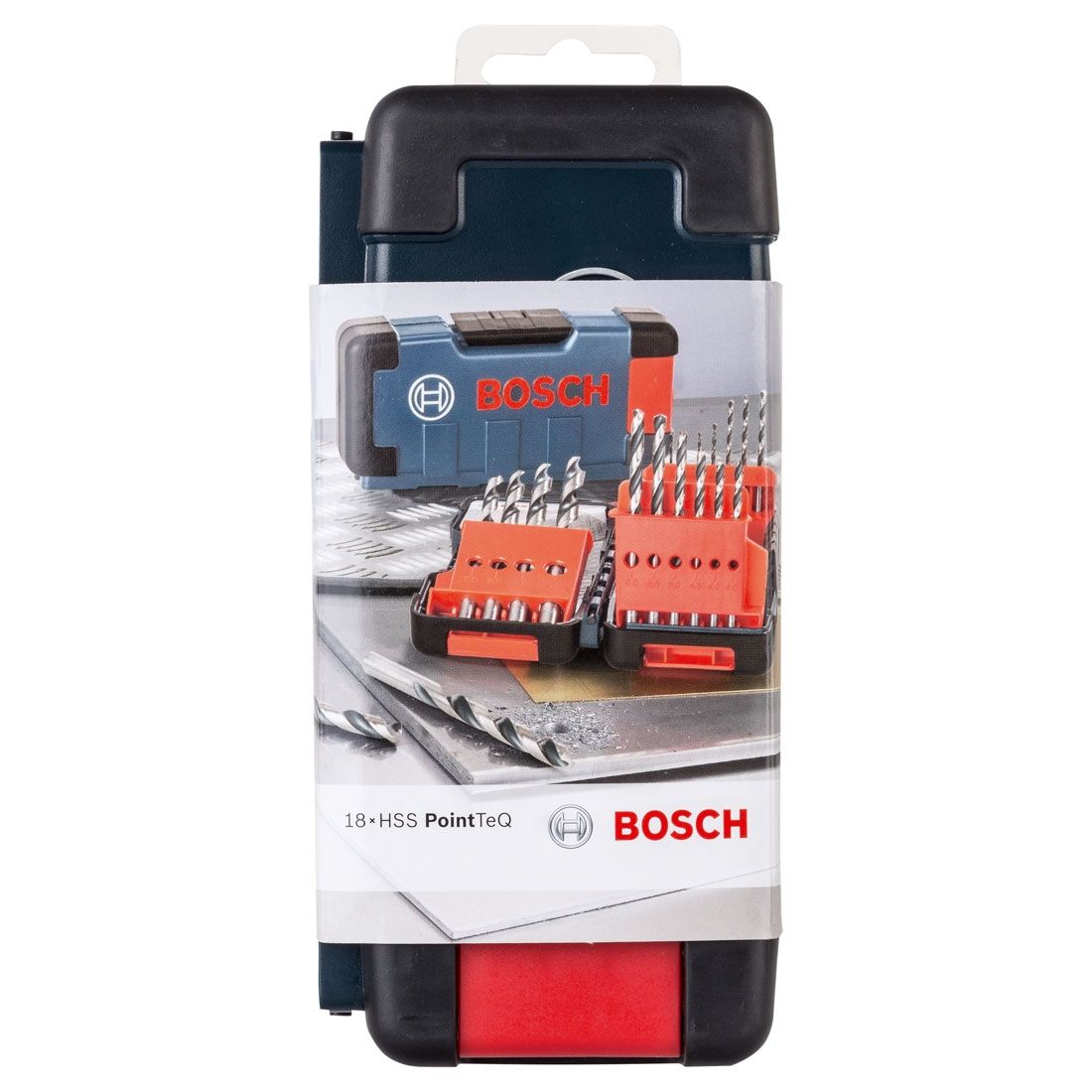 BOSCH POINTTEQ HSS TWIST DRILL BIT SET IN TOUGH CASE X18 PCS 2608577350 - MonkeyTools