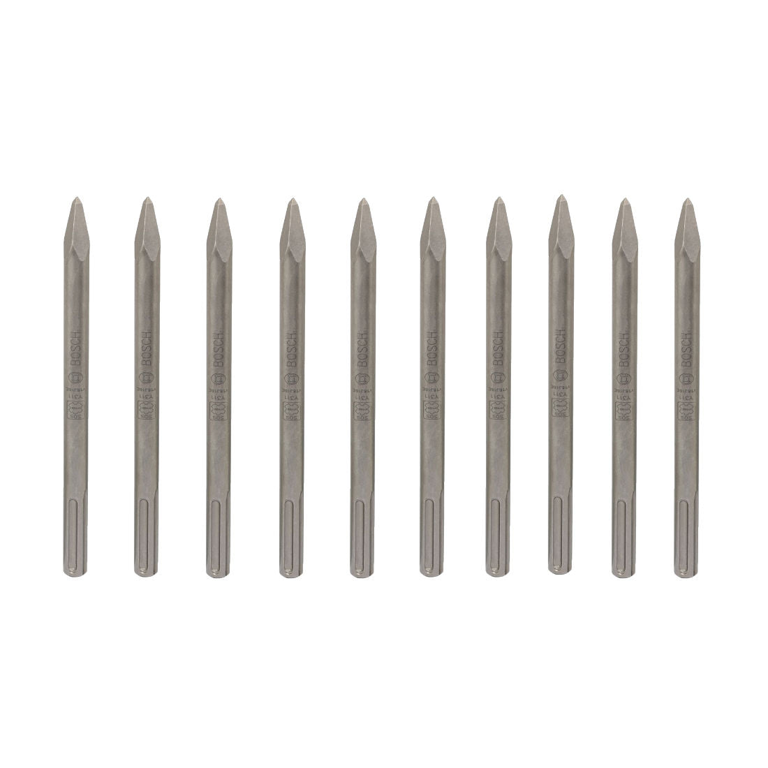 BOSCH SDS MAX 280MM POINTED CHISEL X10 PACK 2608690130 - MonkeyTools