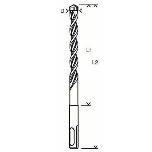 BOSCH SDS-PLUS-7 DRILL BIT 14MM X 100MM X 165MM 2608585944 - MonkeyTools