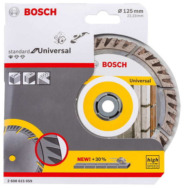 BOSCH STANDARD FOR UNIVERSAL DIAMOND CUTTING DISC 125MM 2608615059 - MonkeyTools