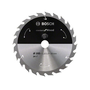 BOSCH STANDARD FOR WOOD CIRCULAR SAW BLADE FOR CORDLESS SAWS 165X1.5/1X20 T24 - MonkeyTools