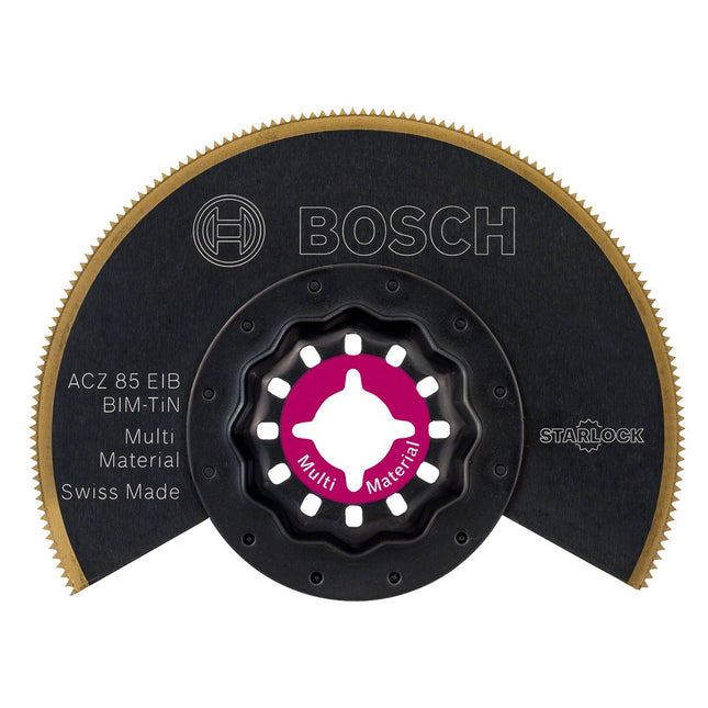 BOSCH STARLOCK ACZ 85 EIB BIM-TIN MULTI-MATERIAL SEGMENT SAW BLADE 85MM 2608661758 - MonkeyTools
